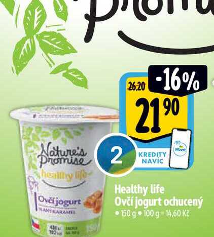 Healthy life Ovčí jogurt ochucený 150 g