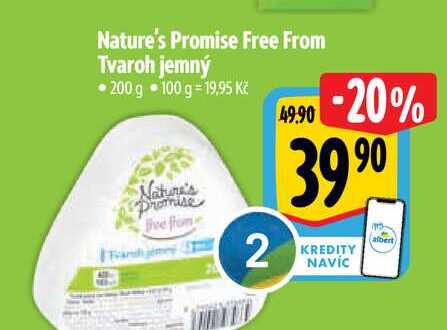 Nature's Promise Free From Tvaroh jemný 200 g 