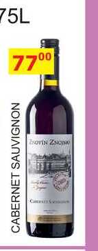 ZNOVÍN CABERNET SAUVIGNON 0.75L