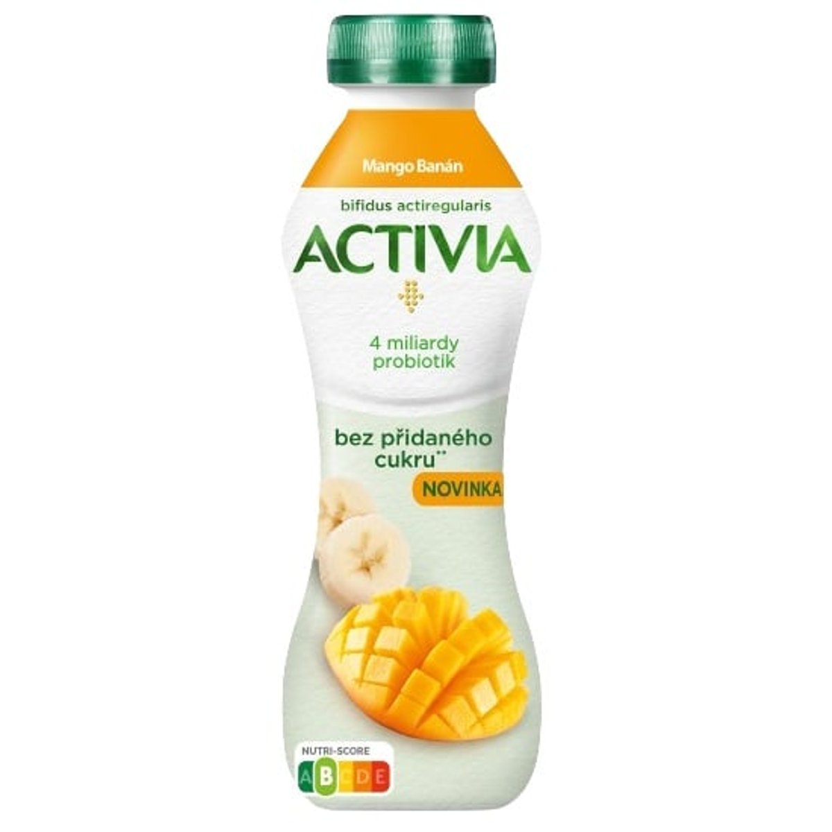 Activia Probiotický jogurtový nápoj mango a banán bez přidaného cukru