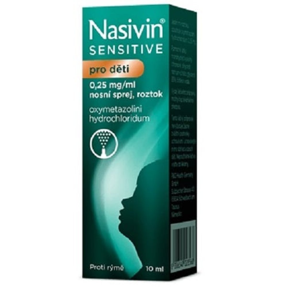 NASIVIN SENSITIVE PRO DĚTI 0,25MG/ML Nosní sprej, roztok 1X10ML