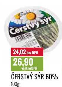 ČERSTVÝ SÝR 60% 100g 