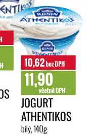 JOGURT ATHENTIKOS bílý, 140g 