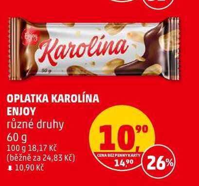 OPLATKA KAROLÍNA ENJOY různé druhy, 60 g 