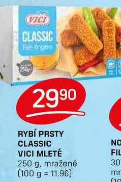 RYBÍ PRSTY CLASSIC VICI MLETÉ 250 g, mražené