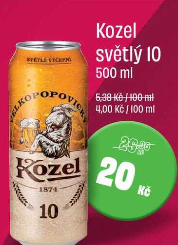 Kozel světlý 10 500 ml 