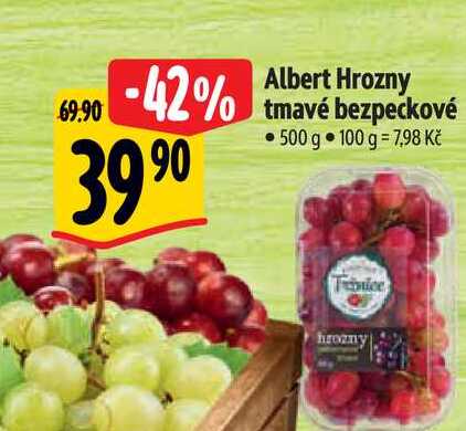   Albert Hrozny tmavé bezpeckové 500 g 