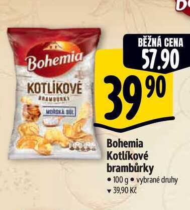 Bohemia Kotlíkové brambůrky • 100 g