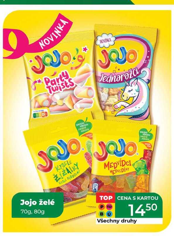 Jojo želé 70g, 80g   