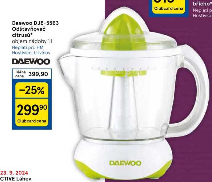 Daewoo DJE-5563 Odšťavňovač citrusů, 1 ks