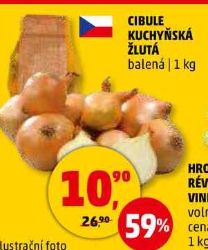 CIBULE KUCHYŇSKÁ ŽLUTÁ balená, 1 kg 