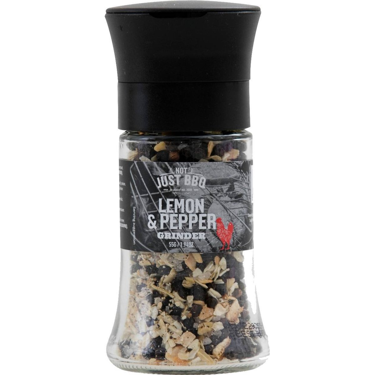 Not Just BBQ Grilovací koření Lemon & Pepper Grinder