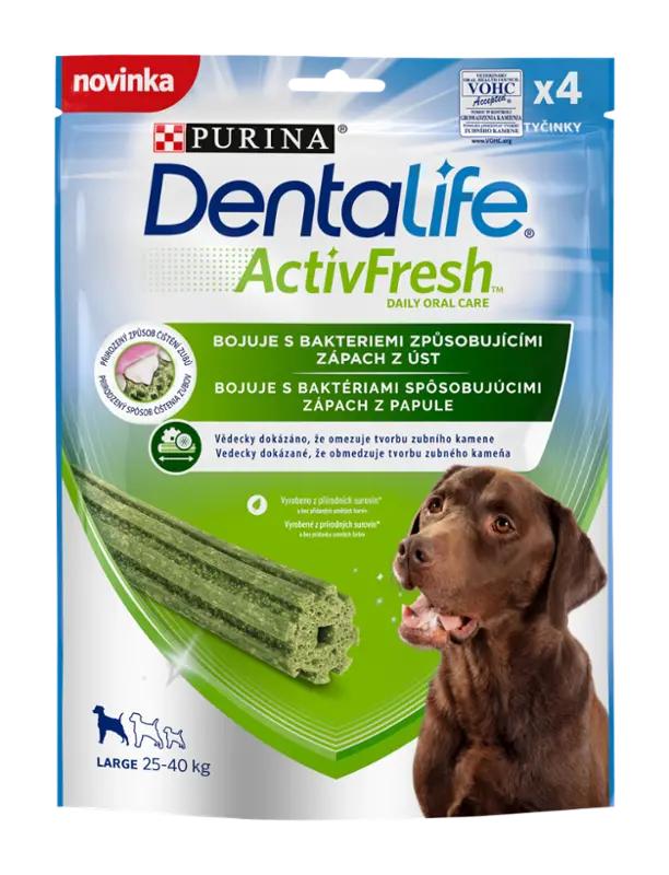 PURINA Dentalife ActivFresh žvýkací tyčinka Large, 142 g