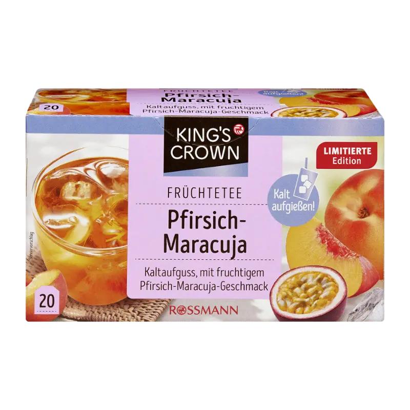 King's Crown Ovocný čaj broskev a marakuja, 50 g