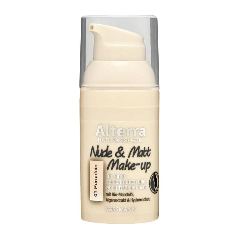 Alterra Naturkosmetik Make-up Nude & Matt 01 Porcelain, 1 ks