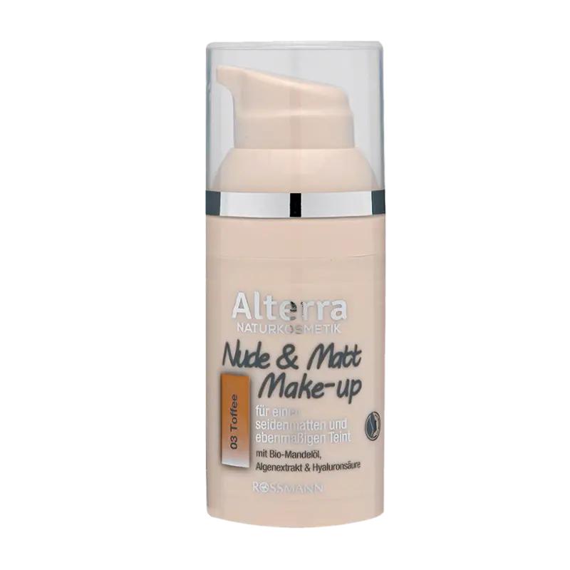 Alterra Naturkosmetik Make-up Nude & Matt 03 Toffee, 1 ks