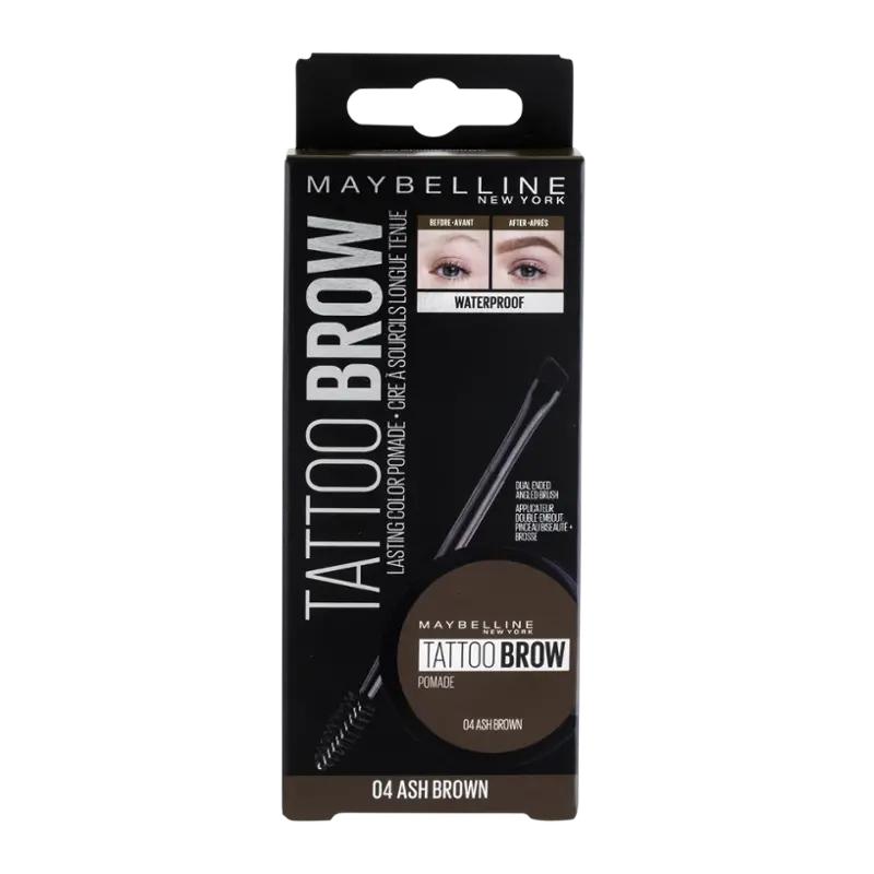 Maybelline Pomáda na obočí Tattoo Brow 04 Ash Brown, 1 ks