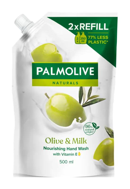 Palmolive Tekuté mýdlo Naturals Milk & Olive náhradní náplň, 500 ml