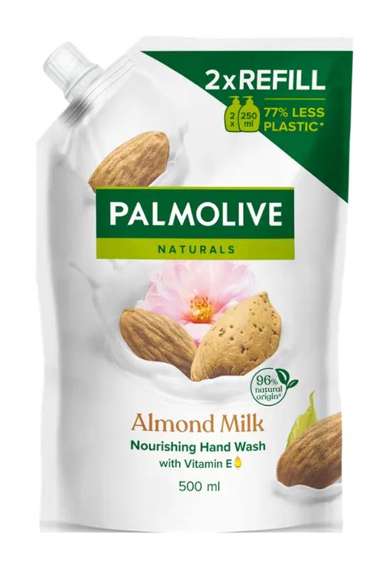 Palmolive Tekuté mýdlo Naturals Milk & Almond náhradní náplň, 500 ml