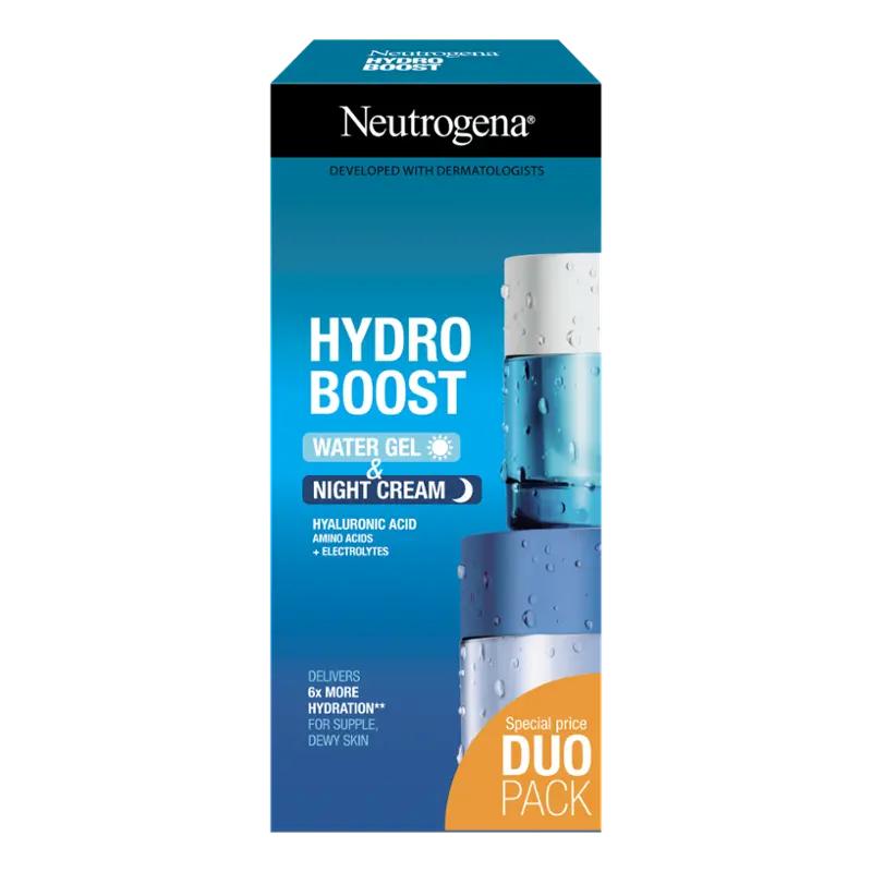 Neutrogena Hydratační noční krém + hydratační pleťový gel Hydro Boost, 100 ml