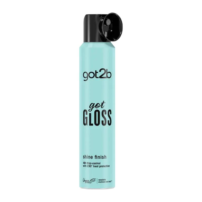 Got2b Sprej pro lesk a ochranu vlasů před teplem Got Gloss Shine, 200 ml