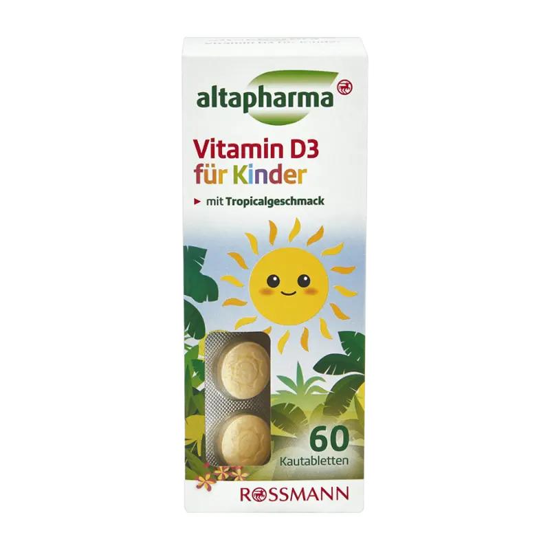 altapharma Vitamin D3 pro děti, doplněk stravy, 60 ks