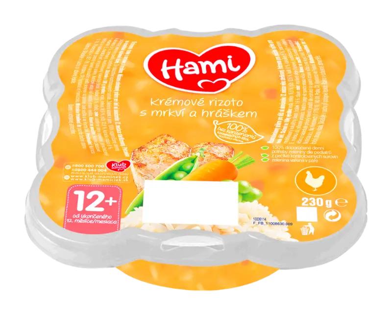 Hami Krémové rizoto s mrkví a hráškem, 230 g