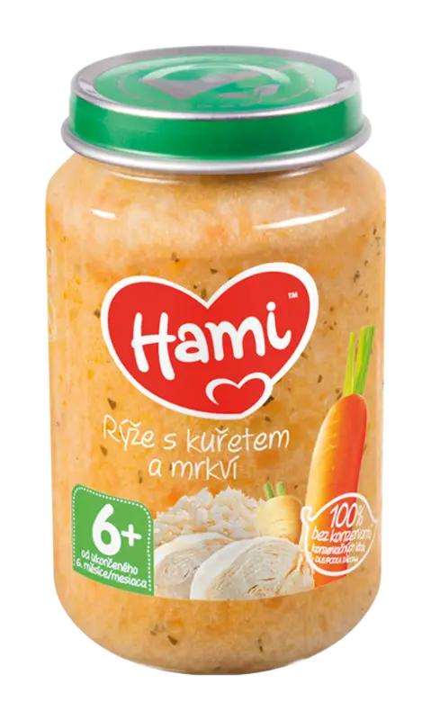 Hami Rýže s kuřetem a mrkví, 200 g