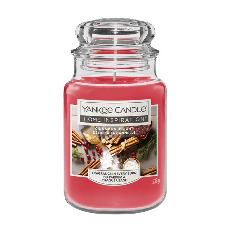 Yankee Candle Vonná svíčka Cinnamon delight velká, 1 ks