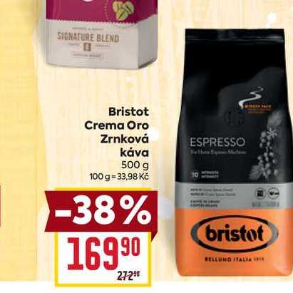 Bristot Crema Oro Zrnková Κάνα ESPRESSO 500 g 