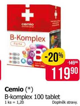 Cemio B-komplex 100 tablet 