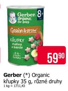 Gerber Organic křupky 35 g