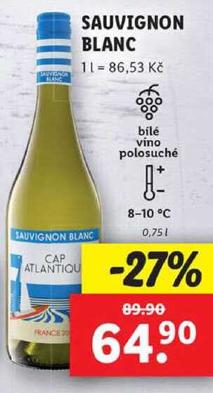 SAUVIGNON BLANC, 0,75 l