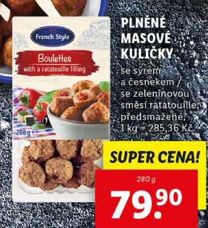 PLNĚNÉ MASOVÉ KULIČKY, 280 g