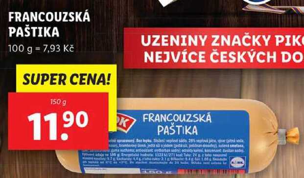 FRANCOUZSKÁ PAŠTIKA, 150 g