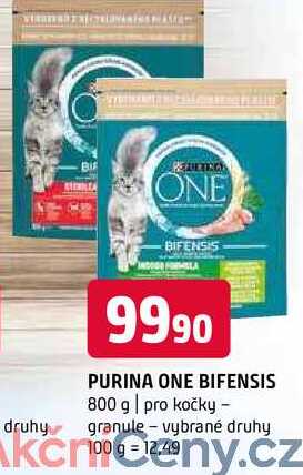 Purina one bifensis 800 g  pro kočky granule vybrané druhy 