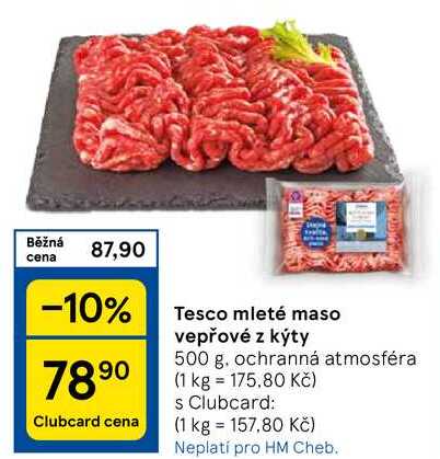 Tesco mleté maso vepřové z kýty, 500 g