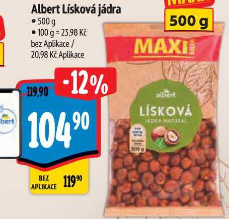 Albert Lísková jádra, 500 g