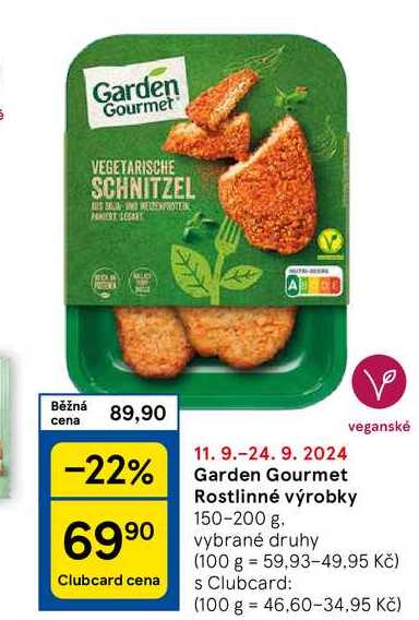 Garden Gourmet Rostlinné výrobky, 150-200 g