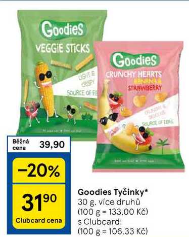 Goodies Tyčinky, 30 g