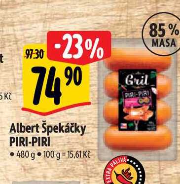  Albert Špekáčky PIRI-PIRI 480 g  