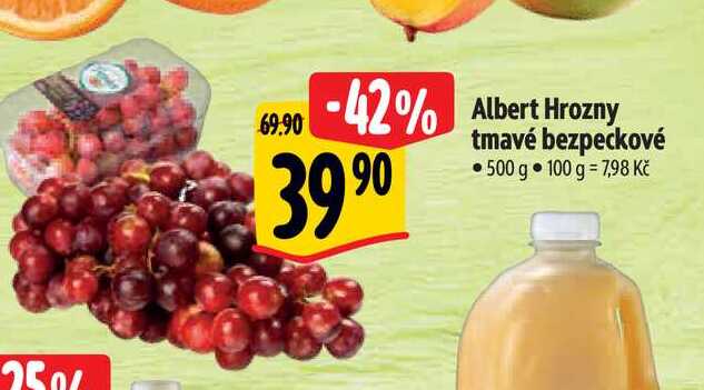   Albert Hrozny tmavé bezpeckové 500 g 