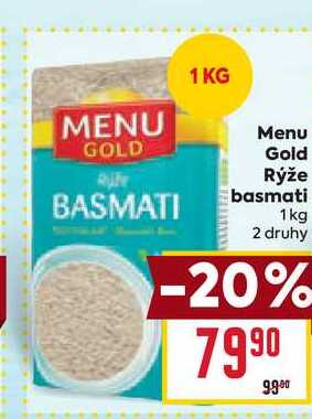 Menu Gold Rýže basmati 1 kg 