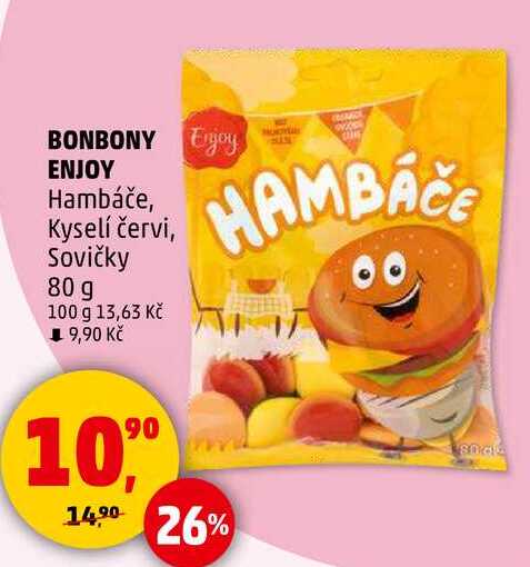 BONBONY ENJOY Hambáče, 80 g