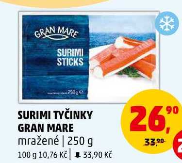 SURIMI TYČINKY GRAN MARE mražené, 250 g