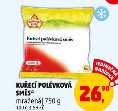 KUŘECÍ POLÉVKOVÁ SMĚS mražená, 750 g