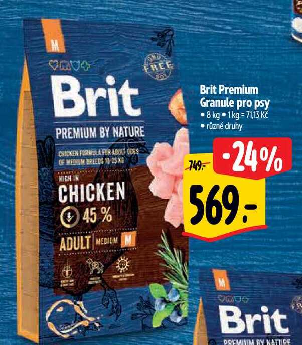 Brit Premium Granule pro psy, 8 kg