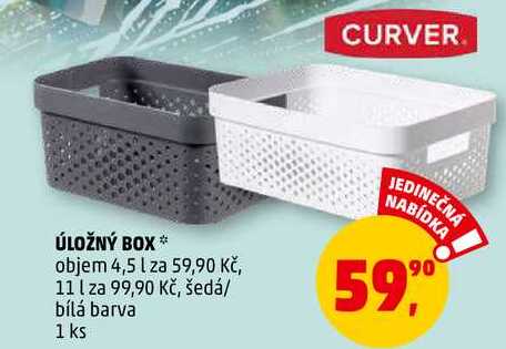 CURVER ÚLOŽNÝ BOX objem, 4,5 l