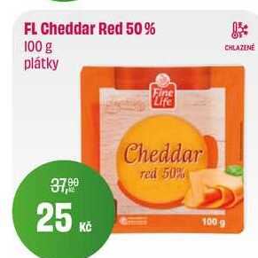 FL Cheddar Red 50% 100 g 