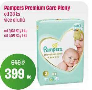 Pampers Premium Care Pleny od 38 ks 